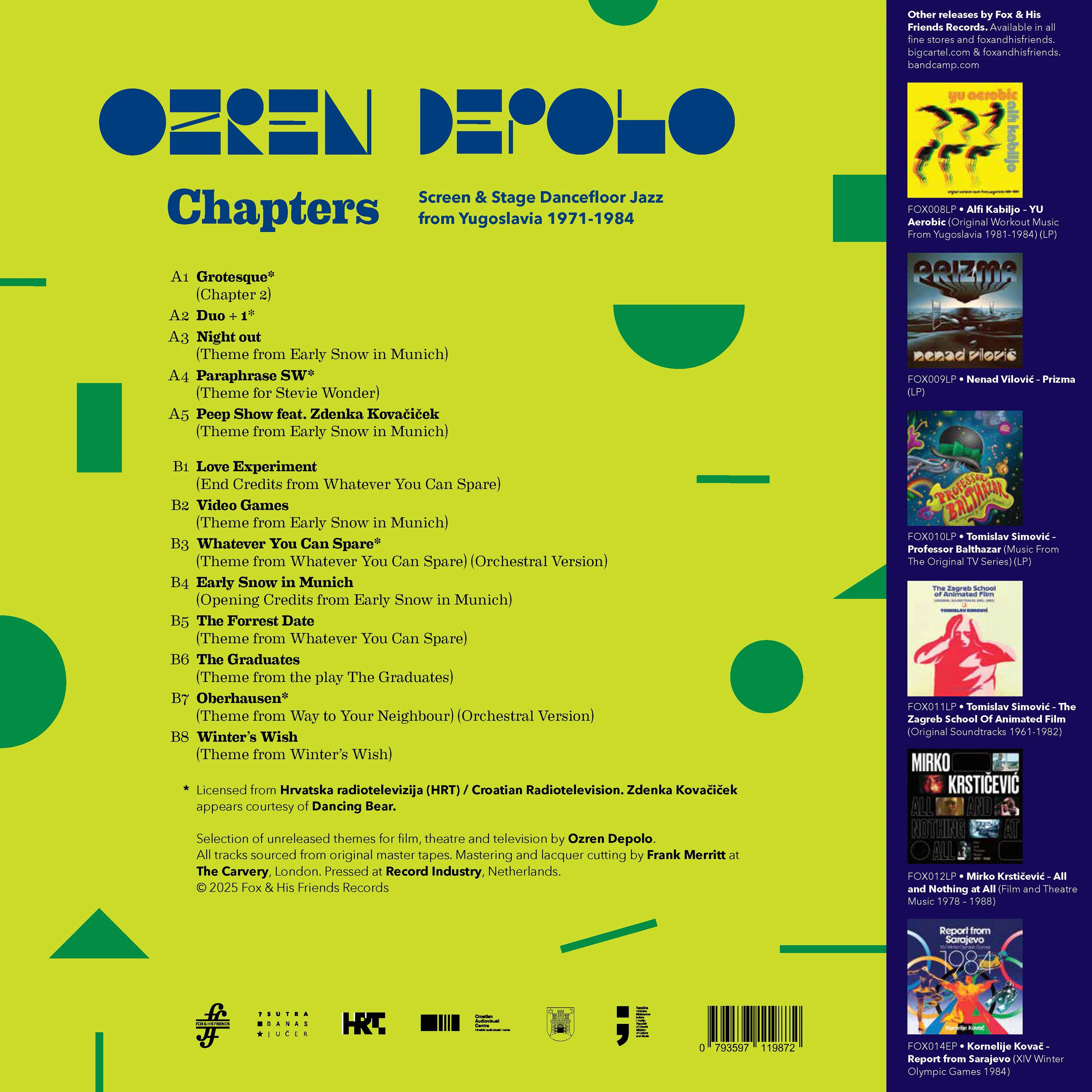 Chapters (Screen & Stage Dancefloor Jazz from Yugoslavia 1971-1984) - Image 2